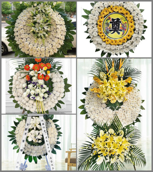 四川成都邛崃市回龙镇白杨村花圈速递